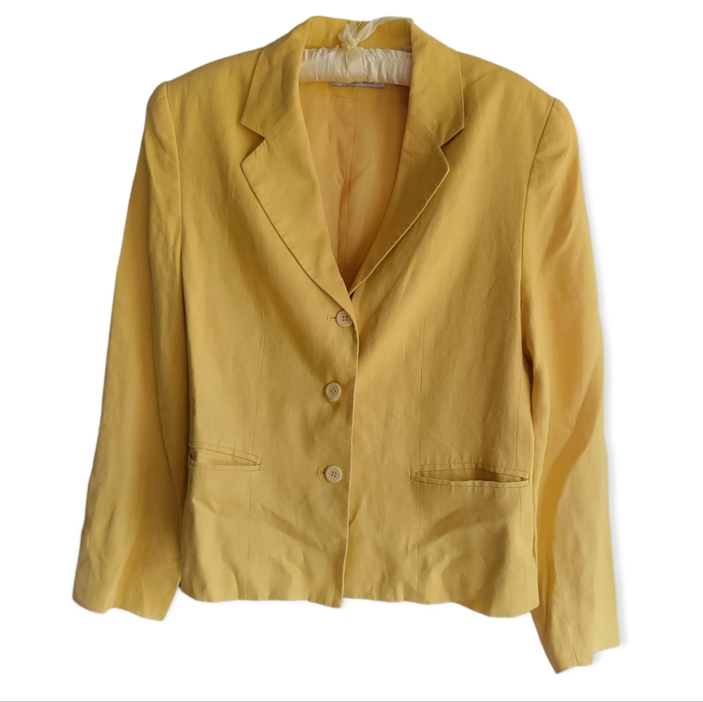 Amanda Smith Womens Linen Blazer Size 10
